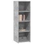 Tall engineered wood sideboard in gray concrete 40x41x124 cm by , Sideboards - Ref: Foro24-846386, Price: 58,26 €, Discount: %