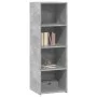 Tall engineered wood sideboard in gray concrete 40x41x124 cm by , Sideboards - Ref: Foro24-846386, Price: 57,55 €, Discount: %