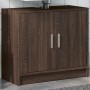 Waschbeckenunterschrank aus braunem Eichen-Ingenieurholz, 63x29x55 cm. von , Badezimmermöbel - Ref: Foro24-848100, Preis: 51,...