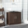 Waschbeckenunterschrank aus braunem Eichen-Ingenieurholz, 63x29x55 cm. von , Badezimmermöbel - Ref: Foro24-848100, Preis: 51,...