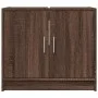 Armario de lavabo madera ingeniería marrón roble 63x29x55 cm de , Muebles de baño - Ref: Foro24-848100, Precio: 50,98 €, Desc...