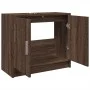 Armario de lavabo madera ingeniería marrón roble 63x29x55 cm de , Muebles de baño - Ref: Foro24-848100, Precio: 50,98 €, Desc...