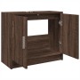 Waschbeckenunterschrank aus braunem Eichen-Ingenieurholz, 63x29x55 cm. von , Badezimmermöbel - Ref: Foro24-848100, Preis: 51,...