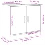 Waschbeckenunterschrank aus braunem Eichen-Ingenieurholz, 63x29x55 cm. von , Badezimmermöbel - Ref: Foro24-848100, Preis: 51,...