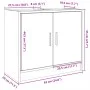 Waschbeckenunterschrank aus braunem Eichen-Ingenieurholz, 63x29x55 cm. von , Badezimmermöbel - Ref: Foro24-848100, Preis: 50,...