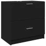 Waschbeckenunterschrank aus schwarzem Holzwerkstoff 59x37x59 cm. von , Badezimmermöbel - Ref: Foro24-848109, Preis: 79,33 €, ...
