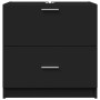 Waschbeckenunterschrank aus schwarzem Holzwerkstoff 59x37x59 cm. von , Badezimmermöbel - Ref: Foro24-848109, Preis: 80,82 €, ...
