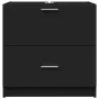 Waschbeckenunterschrank aus schwarzem Holzwerkstoff 59x37x59 cm. von , Badezimmermöbel - Ref: Foro24-848109, Preis: 79,33 €, ...