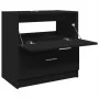 Waschbeckenunterschrank aus schwarzem Holzwerkstoff 59x37x59 cm. von , Badezimmermöbel - Ref: Foro24-848109, Preis: 79,33 €, ...