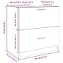 Waschbeckenunterschrank aus schwarzem Holzwerkstoff 59x37x59 cm. von , Badezimmermöbel - Ref: Foro24-848109, Preis: 79,33 €, ...