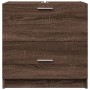 Waschbeckenunterschrank aus braunem Eichen-Ingenieurholz 59x37x59 cm. von , Badezimmermöbel - Ref: Foro24-848114, Preis: 79,9...