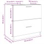 Waschbeckenunterschrank aus braunem Eichen-Ingenieurholz 59x37x59 cm. von , Badezimmermöbel - Ref: Foro24-848114, Preis: 79,9...