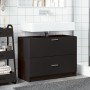 Waschbeckenunterschrank aus schwarzem Holzwerkstoff 78x37x59 cm. von , Badezimmermöbel - Ref: Foro24-848116, Preis: 88,25 €, ...