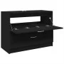 Waschbeckenunterschrank aus schwarzem Holzwerkstoff 78x37x59 cm. von , Badezimmermöbel - Ref: Foro24-848116, Preis: 93,23 €, ...