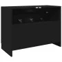 Engineered wood black bathroom cabinet 78x37x59 cm by , Bathroom furniture - Ref: Foro24-848116, Price: 94,78 €, Discount: %
