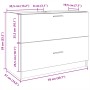 Waschbeckenunterschrank aus schwarzem Holzwerkstoff 78x37x59 cm. von , Badezimmermöbel - Ref: Foro24-848116, Preis: 88,25 €, ...