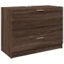 Engineered wood brown oak sink cabinet 78x37x59 cm by , Bathroom furniture - Ref: Foro24-848121, Price: 90,62 €, Discount: %