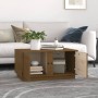 Solid honey brown pine wood coffee table 80x50x40 cm by vidaXL, Coffee table - Ref: Foro24-814422, Price: 68,35 €, Discount: %