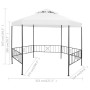 Cenador de jardín blanco 323x275x265 cm 180 g/m² de vidaXL, Carpas y cenadores - Ref: Foro24-312233, Precio: 170,99 €, Descue...