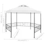 Weißer Gartenpavillon 323x275x265 cm 180 g/m² von vidaXL, Zelte und Pavillons - Ref: Foro24-312233, Preis: 276,18 €, Rabatt: %