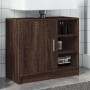 Armario de lavabo madera ingeniería marrón roble 63x29x55 cm de , Muebles de baño - Ref: Foro24-848135, Precio: 52,62 €, Desc...