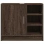Engineered wood brown oak sink cabinet 63x29x55 cm by , Bathroom furniture - Ref: Foro24-848135, Price: 51,82 €, Discount: %