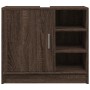 Waschbeckenunterschrank aus braunem Eichen-Ingenieurholz, 63x29x55 cm. von , Badezimmermöbel - Ref: Foro24-848135, Preis: 52,...