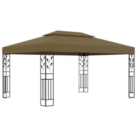 Gazebo with double roof taupe gray 3x4m 180 g/m² by vidaXL, Tents and gazebos - Ref: Foro24-312244, Price: 273,94 €, Discount: %