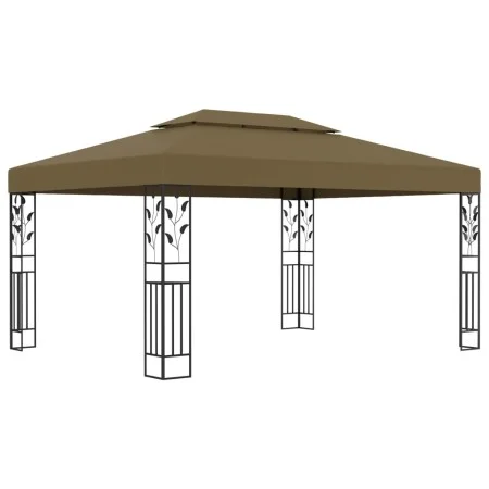 Gazebo with double roof taupe gray 3x4m 180 g/m² by vidaXL, Tents and gazebos - Ref: Foro24-312244, Price: 263,16 €, Discount: %