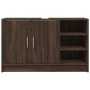 Waschtischmöbel aus Eichenholz in brauner Ingenieursholzausführung, 90x29x55 cm. von , Badezimmermöbel - Ref: Foro24-848128, ...