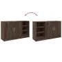 Engineered wood bathroom vanity in brown oak, 90x29x55 cm by , Bathroom furniture - Ref: Foro24-848128, Price: 73,60 €, Disco...