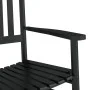 Rocking chair with folding table made of solid black poplar wood by , Rocking chairs - Ref: Foro24-3281255, Price: 128,02 €, ...