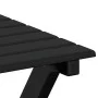 Rocking chair with folding table made of solid black poplar wood by , Rocking chairs - Ref: Foro24-3281255, Price: 128,02 €, ...