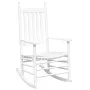Rocking chair with folding table made of solid white poplar wood by , Rocking chairs - Ref: Foro24-3281257, Price: 150,32 €, ...