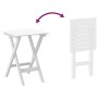 Rocking chair with folding table made of solid white poplar wood by , Rocking chairs - Ref: Foro24-3281257, Price: 163,27 €, ...