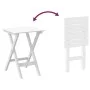 Rocking chair with folding table made of solid white poplar wood by , Rocking chairs - Ref: Foro24-3281257, Price: 150,32 €, ...