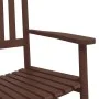 2 rocking chairs, solid poplar wood folding table, brown. by , Rocking chairs - Ref: Foro24-3281591, Price: 292,92 €, Discoun...