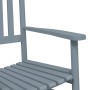 2 rocking chairs, solid poplar wood folding table, gray. by , Rocking chairs - Ref: Foro24-3281593, Price: 238,98 €, Discount: %