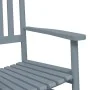2 rocking chairs, solid poplar wood folding table, gray. by , Rocking chairs - Ref: Foro24-3281593, Price: 238,87 €, Discount: %