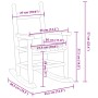 Rocking chairs for children, 2 units, solid black poplar wood by , Rocking chairs - Ref: Foro24-3281598, Price: 84,99 €, Disc...