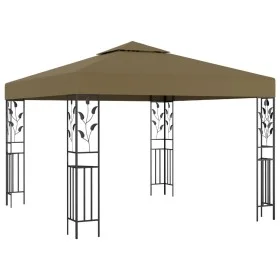 Taupe gray gazebo 3x3 m 180 g/m² by vidaXL, Tents and gazebos - Ref: Foro24-312243, Price: 235,87 €, Discount: %
