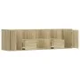 Corner furniture made of Sonoma oak engineered wood, measuring 160x40x45 cm. by , Closets and storage - Ref: Foro24-3307821, ...