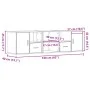 Corner furniture made of Sonoma oak engineered wood, measuring 160x40x45 cm. by , Closets and storage - Ref: Foro24-3307821, ...