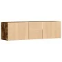 Corner furniture made of smoked oak engineered wood, 160x40x45 cm by , Closets and storage - Ref: Foro24-3307823, Price: 111,...