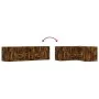 Corner furniture made of smoked oak engineered wood, 160x40x45 cm by , Closets and storage - Ref: Foro24-3307823, Price: 111,...