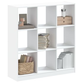 Engineered wood white shelf 102x32x108 cm by , Bookcases and shelves - Ref: Foro24-3307837, Price: 91,26 €, Discount: %