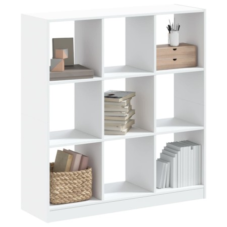 Engineered wood white shelf 102x32x108 cm by , Bookcases and shelves - Ref: Foro24-3307837, Price: 91,26 €, Discount: %