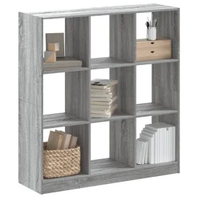Engineered wood bookshelf in Sonoma gray, 102x32x108 cm by , Bookcases and shelves - Ref: Foro24-3307842, Price: 91,05 €, Dis...
