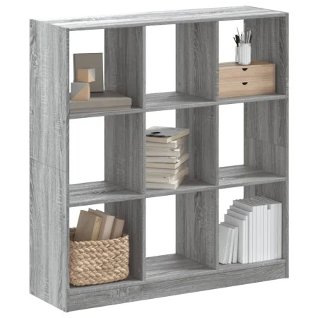 Engineered wood bookshelf in Sonoma gray, 102x32x108 cm by , Bookcases and shelves - Ref: Foro24-3307842, Price: 91,05 €, Dis...