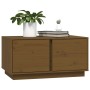 Solid honey brown pine wood coffee table 80x50x40 cm by vidaXL, Coffee table - Ref: Foro24-814422, Price: 68,35 €, Discount: %